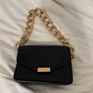 BNWT Mango chain leather mini purse